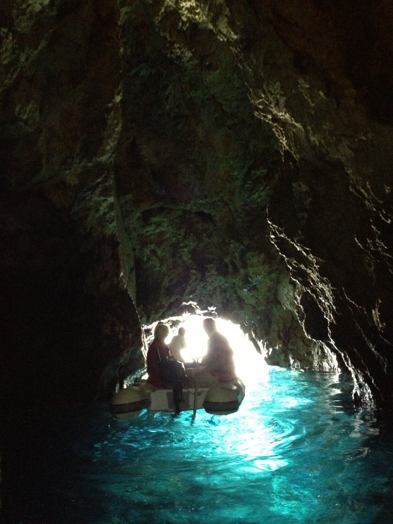 Grotten ved Bisevo, Kroatien.