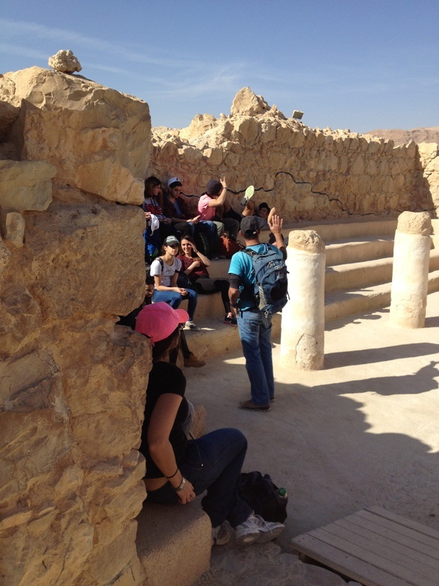 Synagogen på Masada, hvor zeloternes leder opfordrede til at dø fremfor at overgive sig. Foto: Karen Seneca