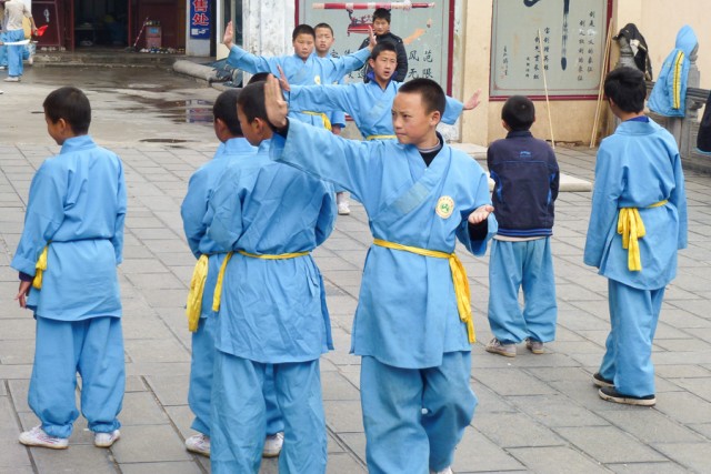 Foto af Kong Fu skole i Shaolin