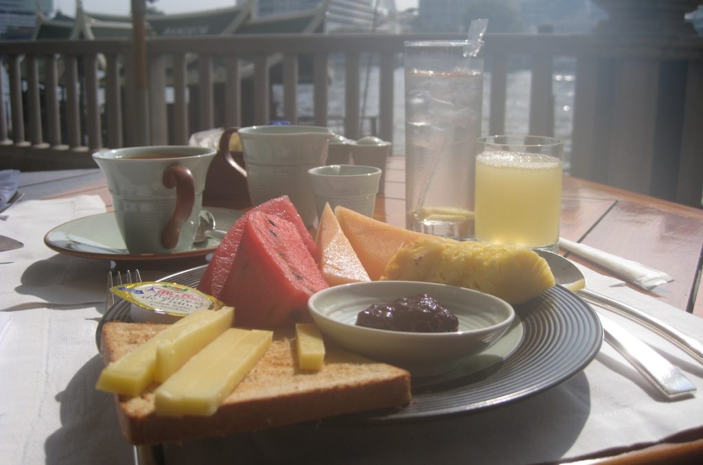 reakfast The Peninsula Hotel Bangkok.